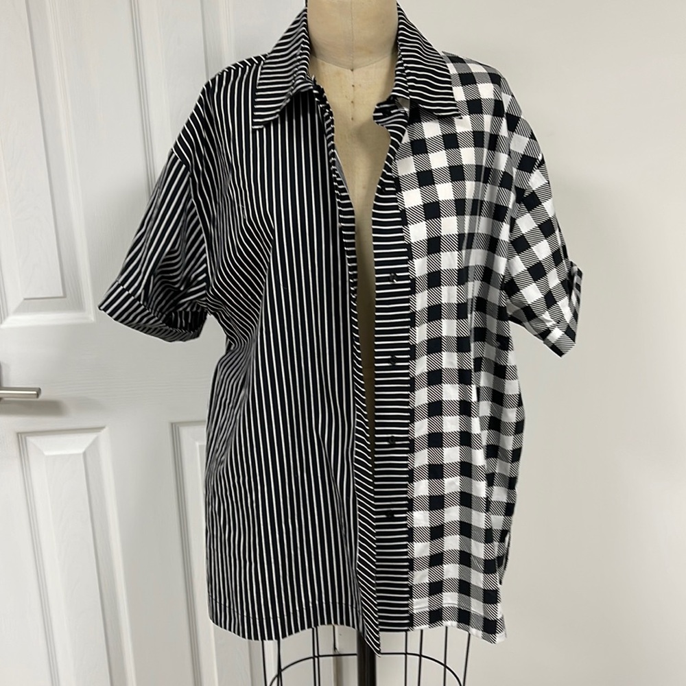 Solid & striped shirt